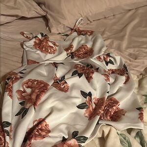 Monteau Floral Bedding Set - White and Pink